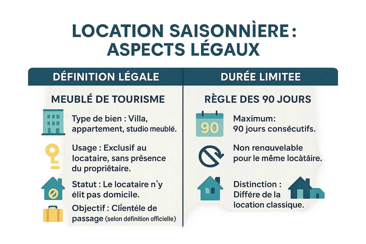 Illustration sur la réglementation des locations saisonnières