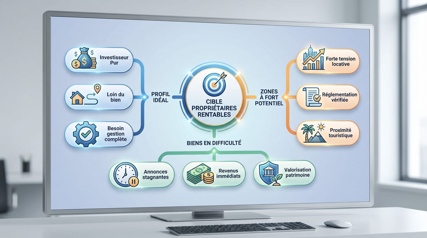Ciblage stratégique des propriétaires pour conciergerie locative